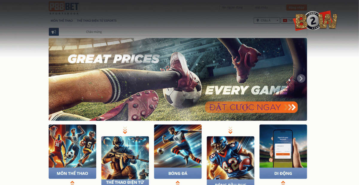 P88Bet – Nhà Cái Cá Cược Thể Thao Uy Tín Số 1 Việt Nam
