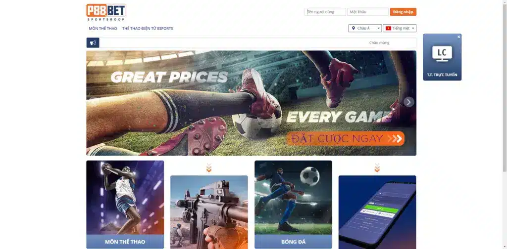 P88Bet – Nhà Cái Cá Cược Thể Thao Uy Tín Số 1 Việt Nam