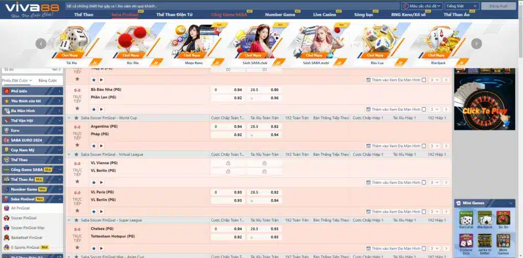 VIVA88 – Nền Tảng Cá Cược Thể Thao và Giải Trí Hàng Đầu Châu Á