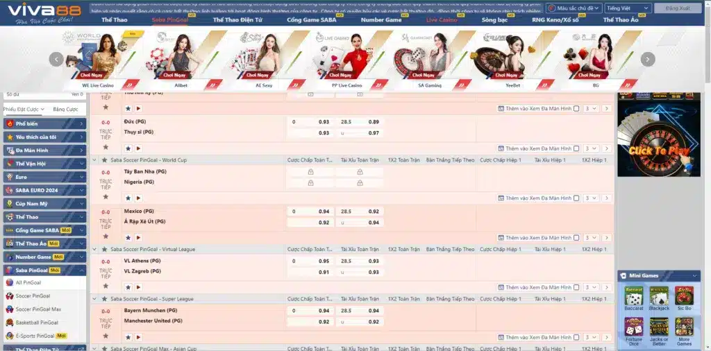VIVA88 – Nền Tảng Cá Cược Thể Thao và Giải Trí Hàng Đầu Châu Á