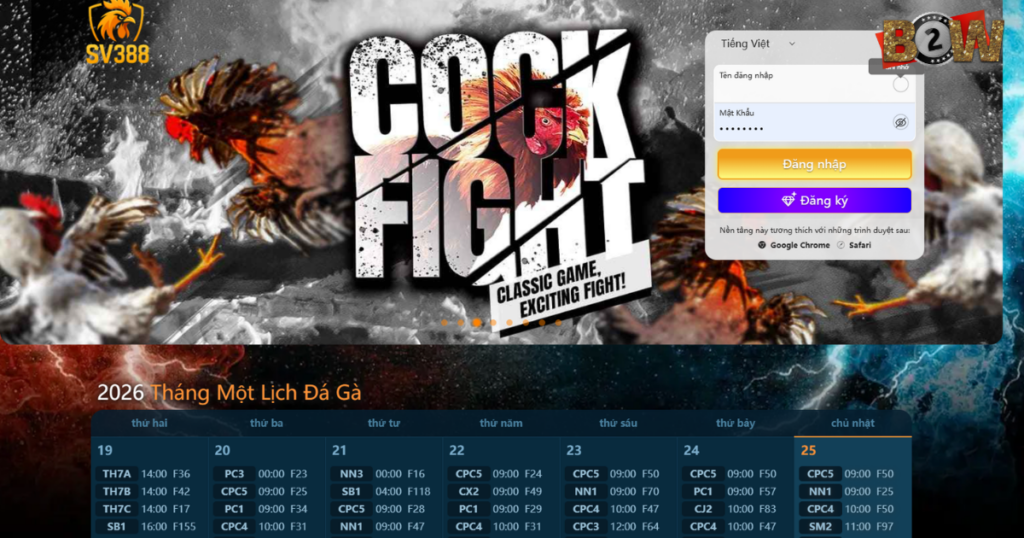 đá gà trực tiếp