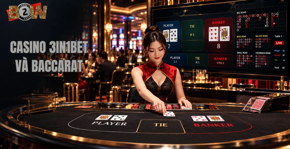 casino 3in1bet và baccarat, cửa Banker 3IN1BET, Player 3IN1BET