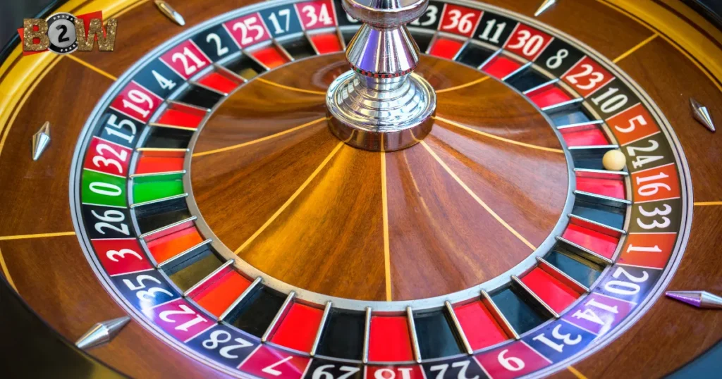 roulette won và cửa màu, vòng số WON, màu ô WON