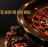 roulette won và cửa màu, vòng số WON, màu ô WON