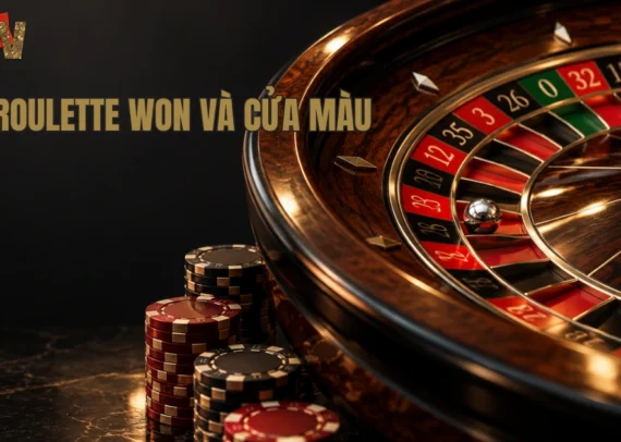 roulette won và cửa màu, vòng số WON, màu ô WON