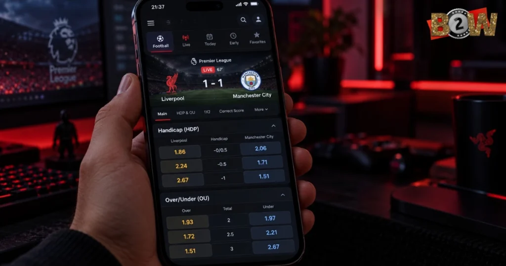 sportsbook fishbet theo môn thể thao, thị trường bóng đá FISHBET, cửa kèo FISHBET